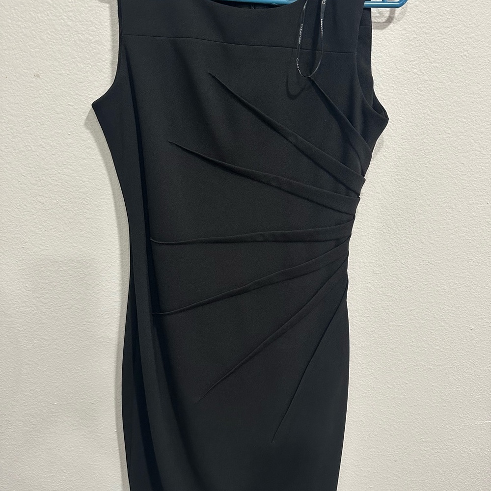 Calvin Klein One Shoulder Black Dress